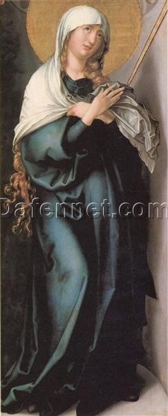 The Sorrows of Mary by Albrecht Dürer – 1494-1497 Religious Northern Renaissance Oil Painting on Panel