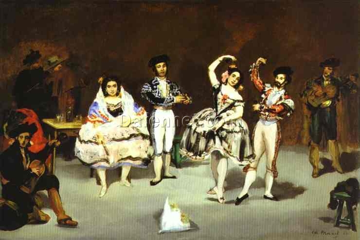 The Spanish Ballet – Inspired by Edouard Manet (1862) Realist Oil Painting on Canvas