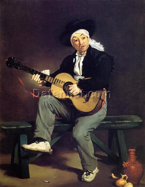 The Spanish Singer – Inspired by Édouard Manet (1860) Realist Genre Painting Reproduction