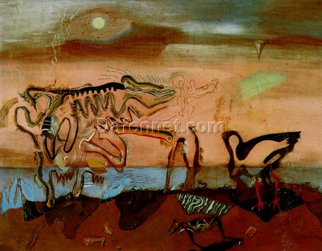 The Spectral Cow – Surrealist Animal Painting Inspired by Salvador Dali