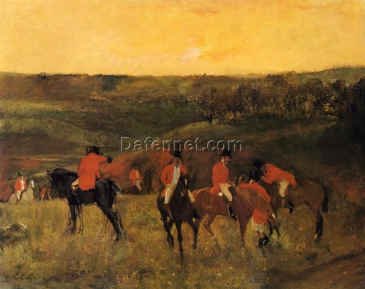 Edgar Degas ‘The Start of the Hunt’ (c.1863–1865) – Dramatic Impressionist Painting, Private Collection