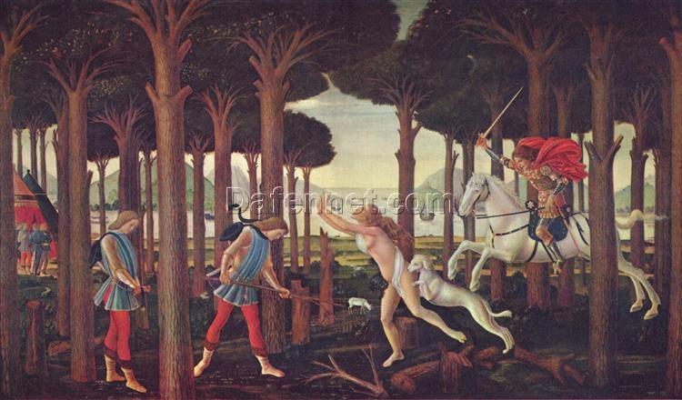 The Story of Nastagio degli Onesti (I) – Sandro Botticelli Early Renaissance Masterpiece