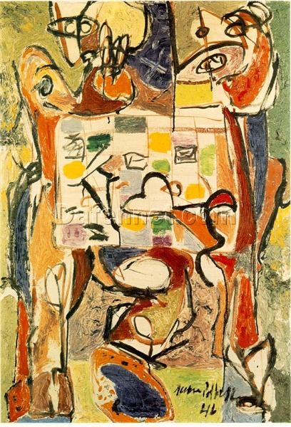 Inspired by Jackson Pollock’s The Tea Cup (1946) – Abstract Expressionist Oil on Canvas (40 x 28 cm)