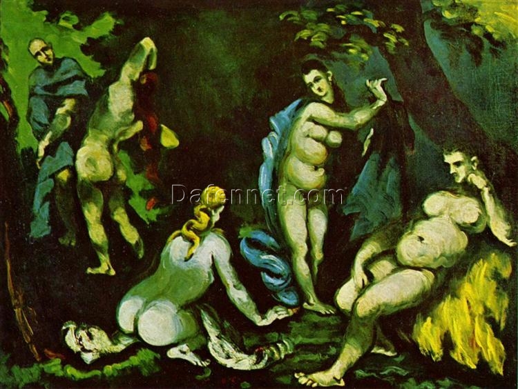 The Temptation of St. Anthony” by Paul Cézanne – 1870 | Romanticism Religious Art Oil Painting