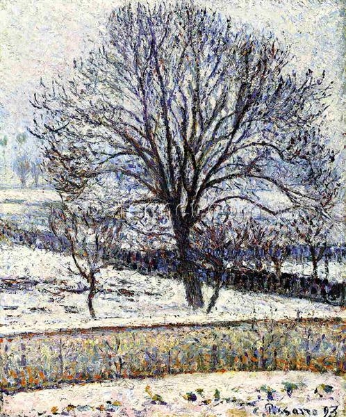 The Thaw, Eragny” – Pissarro’s Iconic Winter Landscape, 1893