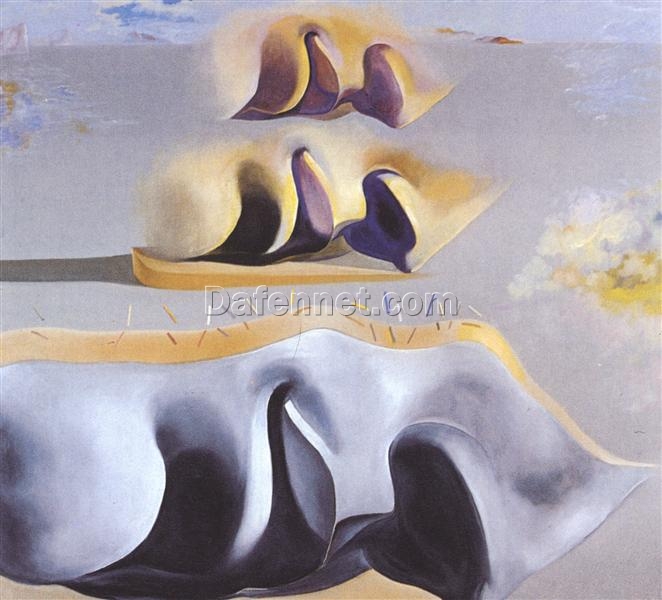 Symbolic Surrealist Oil Painting Inspired by Salvador Dali’s “The Three Glorious Enigmas of Gala” – A Masterpiece of Classic Surrealism