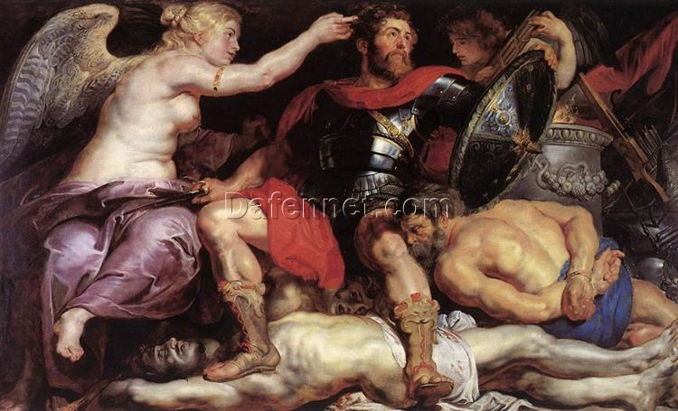 The Triumph of the Victory” – Reproduction of Peter Paul Rubens’ Iconic Baroque Battle Art