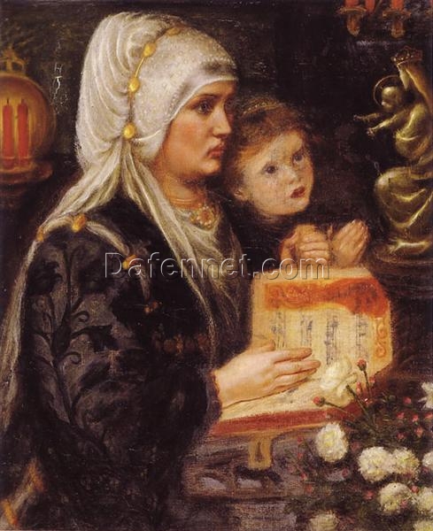 The Two Mothers by Dante Gabriel Rossetti – 19th Century Romantic Oil Painting