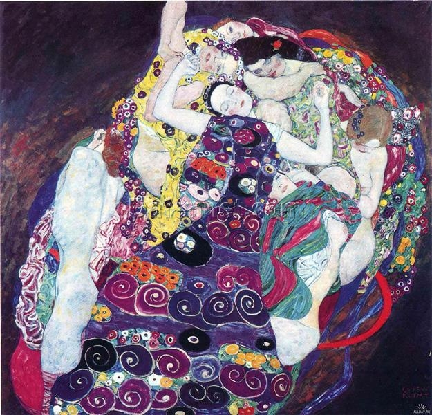 Symbolic Oil Painting Reproduction – The Virgin by Gustav Klimt (1913)