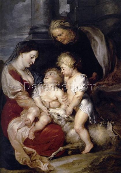 Reproduction of Rubens’ “The Virgin and Child with St. Elizabeth and the Infant St. John” – Classic Baroque Religious Painting