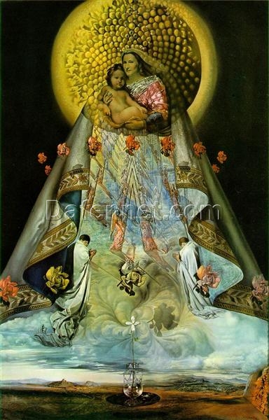 The Virgin of Guadalupe by Salvador Dalí – Surrealist Religious Oil Painting on Canvas, 1959