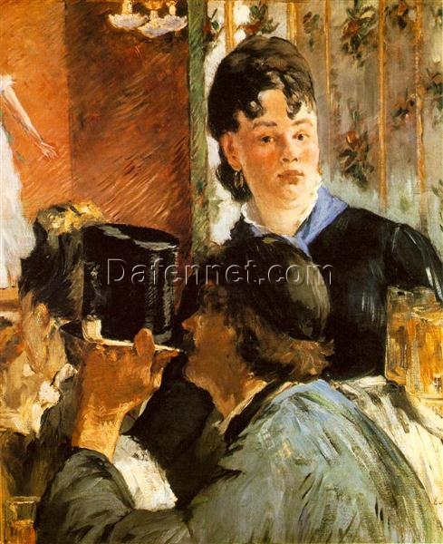 Oil Painting Inspired by Edouard Manet’s Corner of a Cafe-Concert – Parisian Genre Art on Canvas