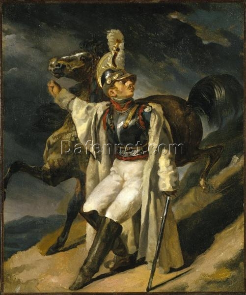 Théodore Géricault The Wounded Cuirassier – Large-Scale Oil Painting Reproduction of Realist Battle Scene