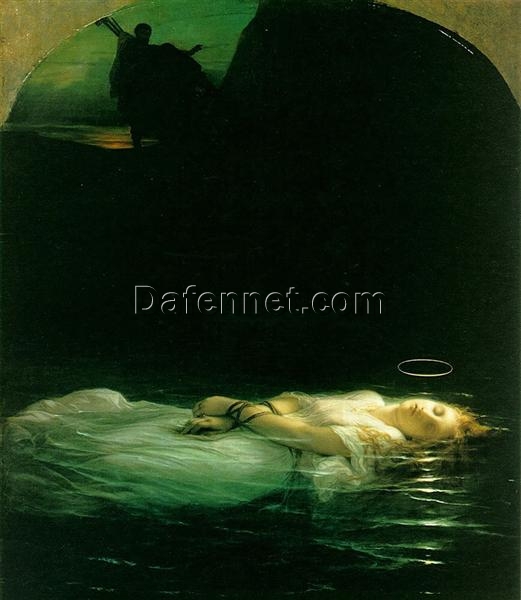 The Young Martyr by Paul Delaroche – Handcrafted Romantic Genre Art Reproduction