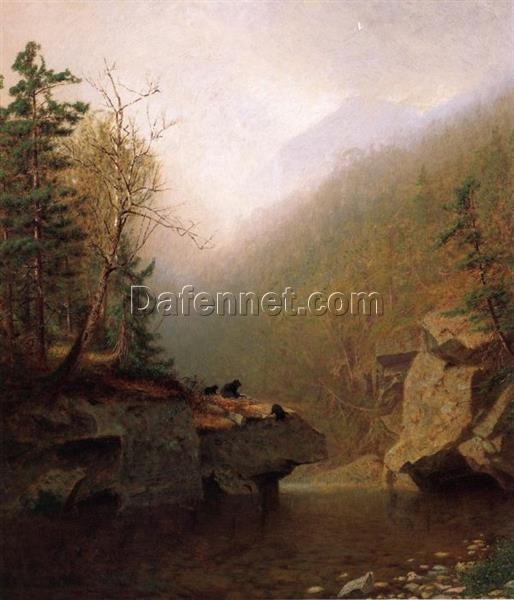 American Landscape Masterpiece – Three Bears by Alexander Helwig Wyant, High-Quality Replica