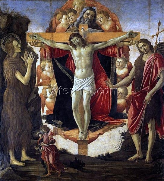 Trinity by Sandro Botticelli – Early Renaissance Religious Painting, 1491