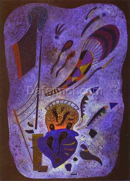 Wassily Kandinsky – Twilight (1943) – An Abstract Journey in Oil on Cardboard