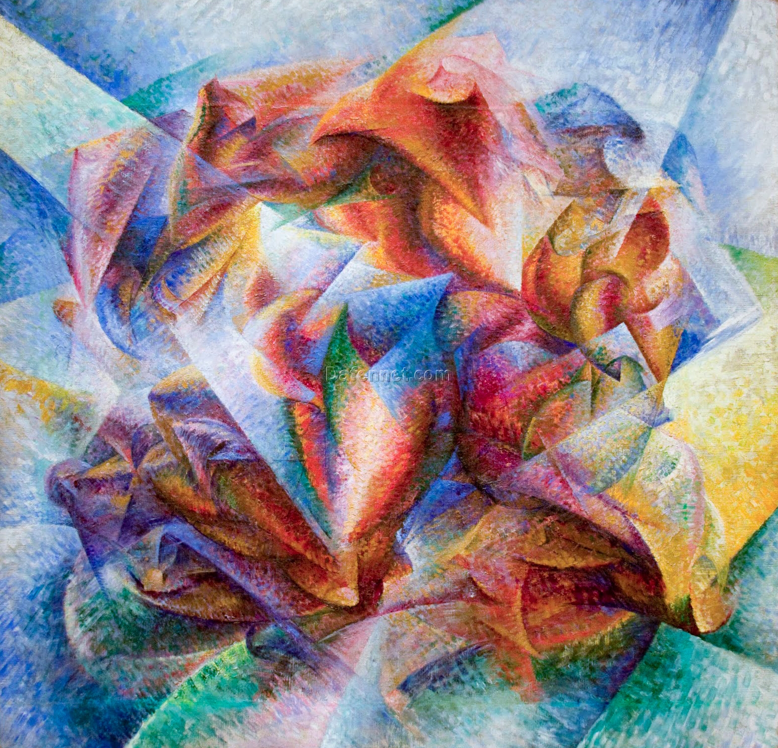 Dynamism of a Soccer Player by Umberto Boccioni – Handcrafted Futurism Art Reproduction