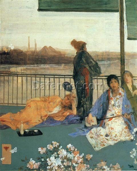 Variations in Flesh Colour and Green—The Balcony by James Whistler – Japonism & Realism in Oil