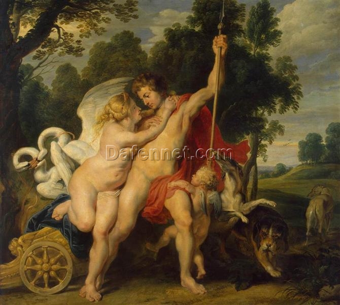 Venus and Adonis – Iconic Baroque Mythology by Peter Paul Rubens (c.1614)