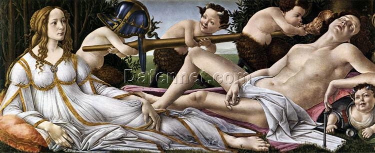 Venus and Mars by Sandro Botticelli – Early Renaissance Mythological Painting