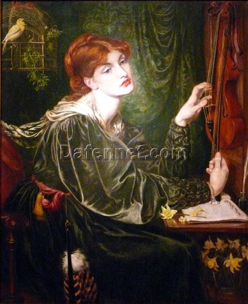 Dante Gabriel Rossetti’s Veronica Veronese – Victorian Romanticism Oil Painting Reproduction