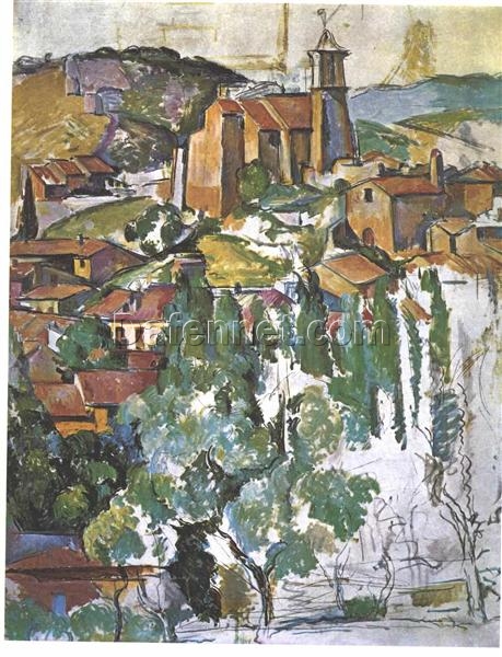 View of Gardanne” by Paul Cézanne – Iconic 1886 Cityscape in Post-Impressionism