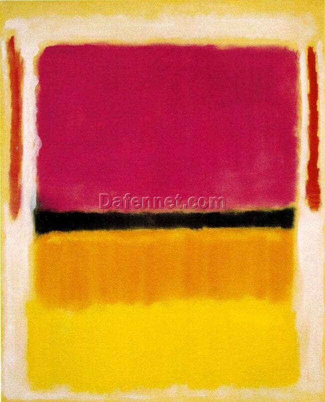 Inspired by Mark Rothko: Untitled (Violet, Black, Orange, Yellow on White and Red) – Abstract Expressionist Replica