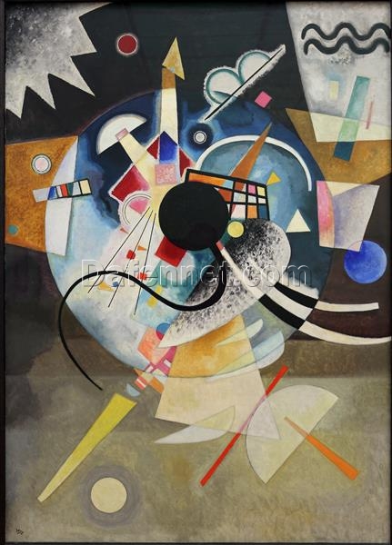 Wassily Kandinsky – A Centre (c.1924) – A Bold Exploration of Abstract Forms and Spiritual Energy