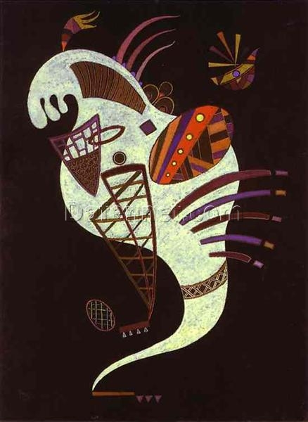 Wassily Kandinsky – White Figure (1943) – A Masterpiece of Abstract Art in Oil