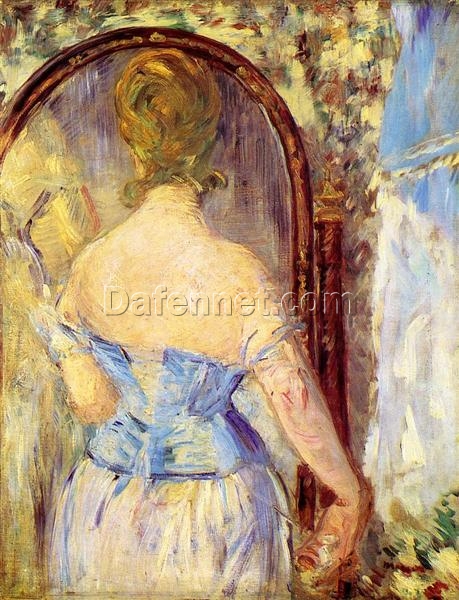 Woman Before a Mirror – Inspired by Edouard Manet’s 1877 Impressionist Masterpiece