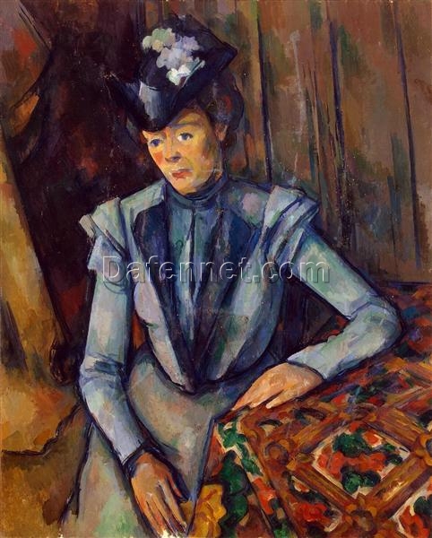 Madame Cézanne in Blue” – 1902 | Paul Cézanne’s Iconic Portrait in Post-Impressionist Style | Oil on Canvas