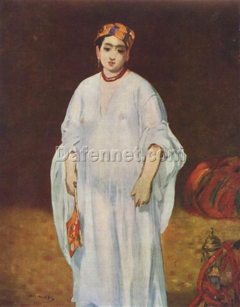 Young Woman in Oriental Garb – Inspired by Edouard Manet (1871) Realist Portrait