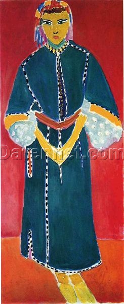 Henri Matisse Inspired Portrait – ‘Zorah Standing’ (1912) – Hand-Painted Oil on Canvas Reproduction