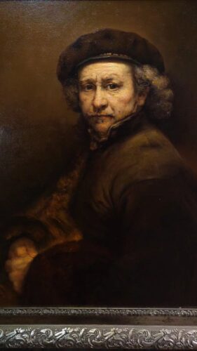 Inspired by Rembrandt’s Self-Portrait with Beret and Turned-Up Collar (1659) – Classic Oil on Canvas (Dimensions: Custom) photo review