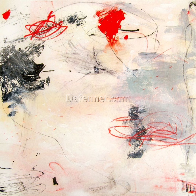 A Gentle Breeze” Abstract Wall Art – Soft, Flowing Canvas Painting for Contemporary Home Decor