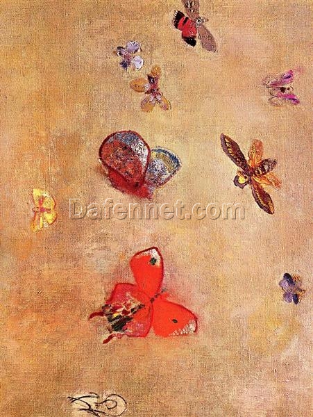 Butterflies’ by Odilon Redon – Post-Impressionist & Symbolist Animal Painting