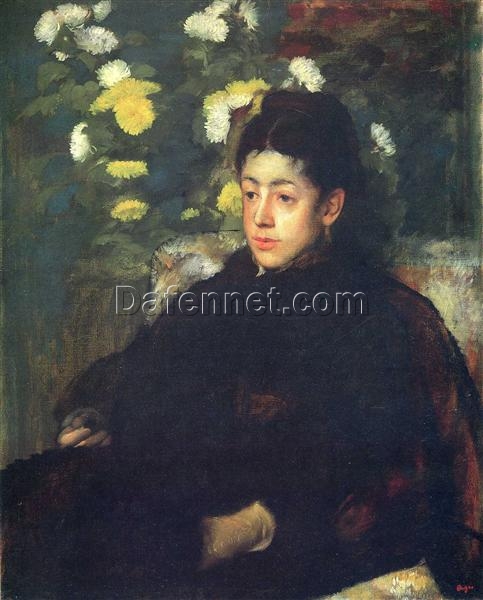 Mademoiselle Malo by Edgar Degas – 1877 Impressionist Oil Portrait Reproduction