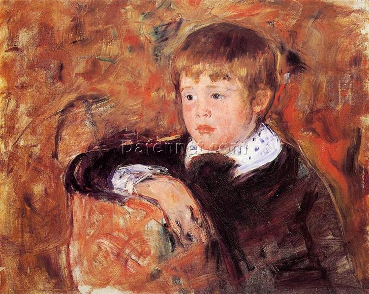 Master Robert Kelso Cassatt’ – 1882 Mary Cassatt Impressionist Oil Portrait of a Child