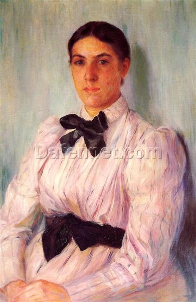 Portrait of Mrs. William Harrison’ – 1890 Mary Cassatt Oil Portrait Reproduction