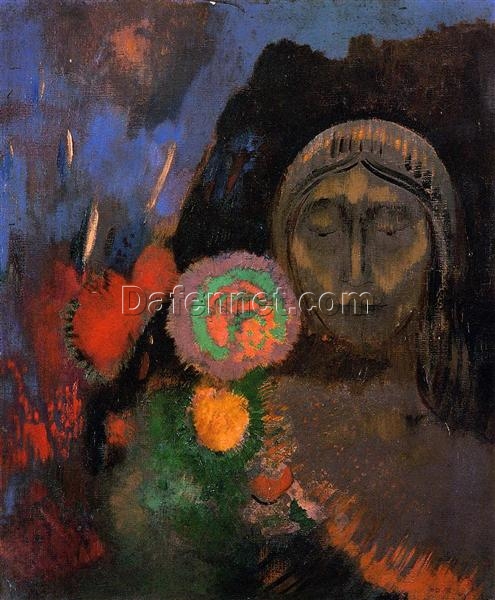 Odilon Redon ‘Still Life – The Dream’ – Symbolist Oil Painting on Canvas