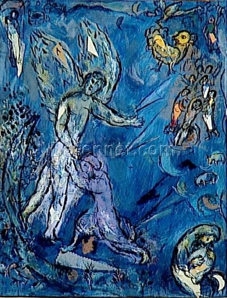 Study to “Jacob Wrestling with the Angel” Marc Chagall