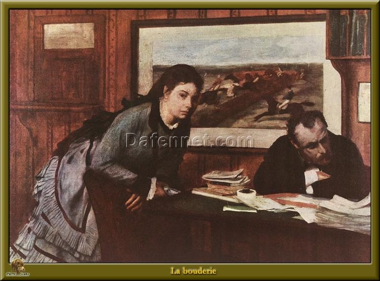 Hand-Painted Reproduction of Degas’ ‘Sulking’ (La Bouderie) – 1870 Impressionist Oil on Canvas