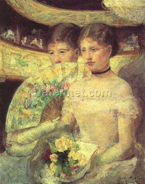 Mary Cassatt ‘The Loge’ – 1880 Impressionist Oil Painting Reproduction