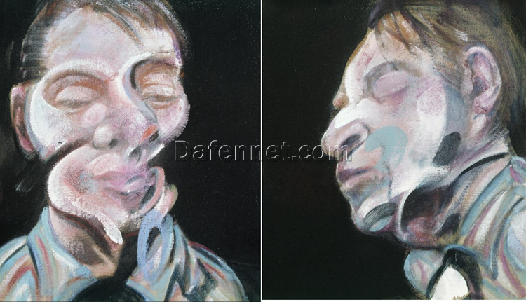 Custom Oil Painting – Francis Bacon 1972 Two Studies for Self-Portrait from Dafen Oil Painting Studio