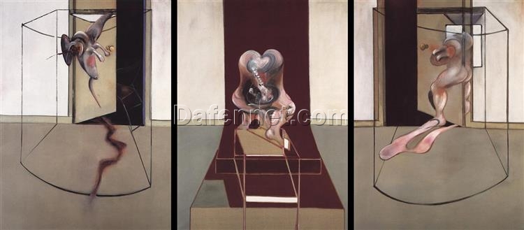 Custom Oil Painting – Francis Bacon 1981 Triptych Inspired by Oresteia of Aeschylus from Dafen Oil Painting Studio