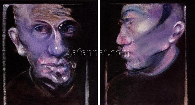 Custom Oil Painting – Francis Bacon 1978 Two Studies for a Portrait of Richard Chopping from Dafen Oil Painting Studio