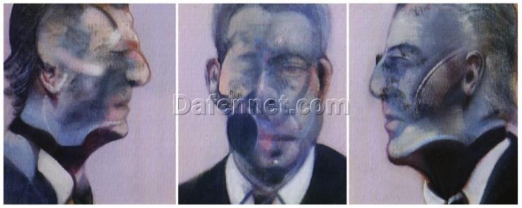 Custom Oil Painting – Francis Bacon 1977 Three Studies for a Portrait from Dafen Oil Painting Studio