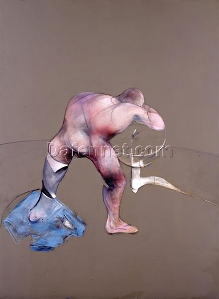 Francis Bacon 1990 Nude Painting – Man at a Washbasin Oil Painting Reproduction