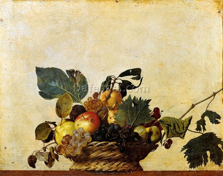 Custom Oil Painting of Caravaggio’s ‘Basket of Fruit’ – Da Fen Oil Painting Village Studio